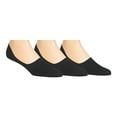 thumbnail image 4 of Fit In Clouds cotton no show womens liner hidden invisible socks for women - 3 pack in black, 4 of 5