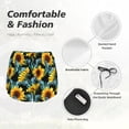 thumbnail image 4 of Salouo Blue Batterflies Sunflower Print Women's 2 in 1 Running Shorts Double-Layer Shorts Athletic Workout Gym Yoga Shorts Running Shorts for Women-X-Large, 4 of 7
