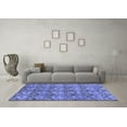 thumbnail image 3 of Ahgly Company Indoor Square Abstract Blue Modern Area Rugs, 4' Square, 3 of 4