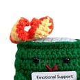 thumbnail image 2 of Lindo Crochet Contenedor Basura Fuego Apoyo Emocional Regalos Divertidos () Verde, 2 of 9