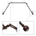 thumbnail image 1 of Tamara 13/16" Bay Window curtain rod 20"-36", 38"-72" - Cocoa,(ABay-91-7), 1 of 4