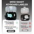 thumbnail image 3 of tooth Label Maker Machine with Keyboard & App \u Rechargeable Labeler with mm Label Tape Backlit LCD Portable Label Maker for Home/Office, 3 of 9