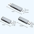 thumbnail image 5 of Double Port USB2.0 Type C Memory Card TF Card Reader for Computer Phone Tablets Plugs and Play Design USB C Card Reader, 5 of 8