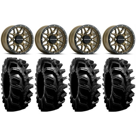 Raceline Krank 14 Bronze Wheels 32 BogMax Tires Sportsman RZR Ranger
