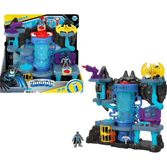 Imaginext DC Super Friends Bat-Tech Batcave Batman Figure Playset with Lights & Sounds