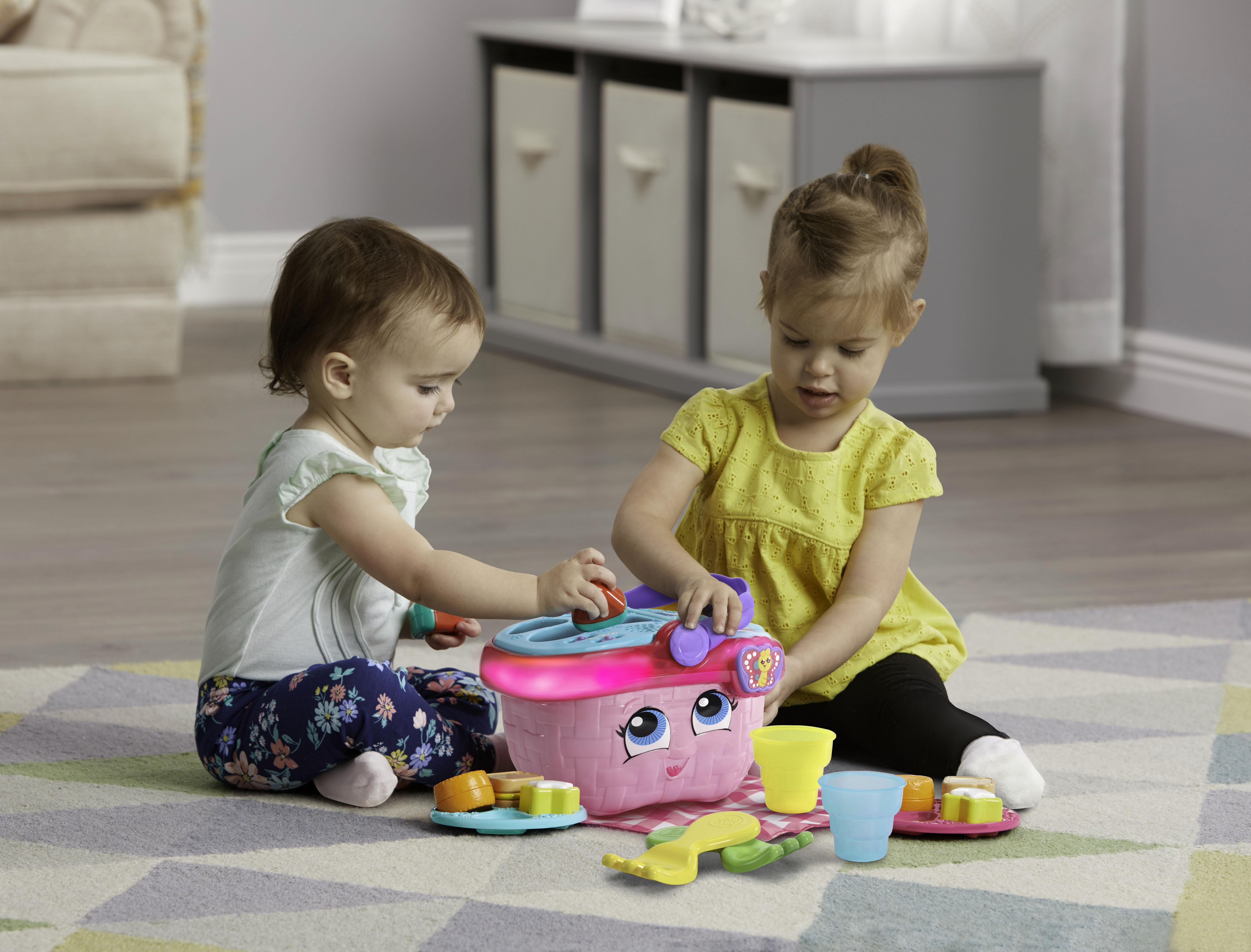 LeapFrog Shapes and Sharing Picnic Basket, Multicolor Role Play Toy for Infants - image 3 of 12