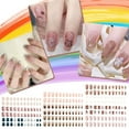 thumbnail image 4 of 24 Pieces Short False Nails Press-on Nails Glitter Manicure Nail Patches 10ml, 4 of 4