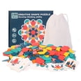 thumbnail image 2 of Bewildely Juego de de bloques con patrón de 120 piezas, juguete de imaginación para niños y bebés, regalos de vacaciones escolares, juego Juguetes de construcción Bewildely FN001264-00B, 2 of 6