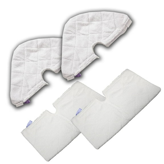 ESC ® Pack of 4 Standard Rectangular / Triangular Sharp Steam Poacket Mop Replacement Pocket Pads for Shark S3501 S3601 S3901 S3801CO