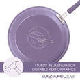 thumbnail image 4 of Rachael Ray Cucina Hard Enamel Nonstick Cookware and Measuring Cup Set, 18-Piece, Lavender, 4 of 13