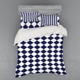 thumbnail image 2 of Ambesonne Blue Bedding Set 3 Pcs, Old Home Tile Inspired, Twin, Navy Blue and White, 2 of 3
