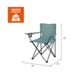 thumbnail image 7 of Ozark Trail Basic Quad Folding Outdoor Adult Camp Chair with Cup Holder, Green Goddess, 7 of 7