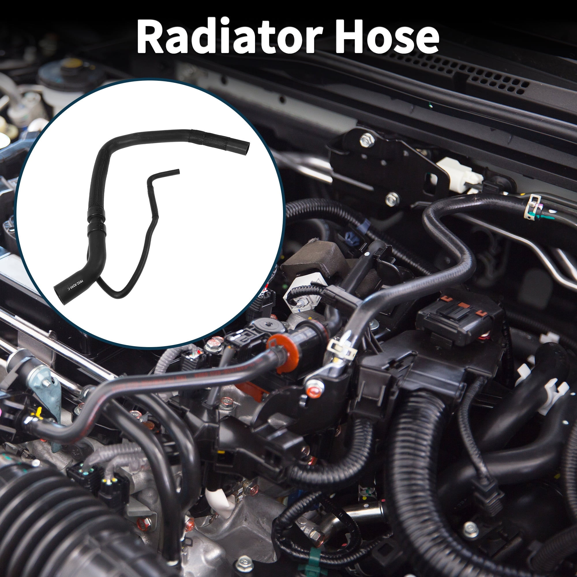 Unique Bargains Radiator Hose Heater Hose for Ford Explorer 2.3L 2016-2019 Black