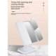 thumbnail image 5 of -Espejo de maquillaje plegable con luz LED, espejo de maquillaje para dormitorio, espejo de maquillaje inteligente, espejo con luz de relleno, blanco, blanco, 5 of 5