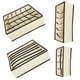 thumbnail image 4 of Caja de almacenamiento de ropa interior, 4 piezas, cajón para calcetines, soporte para ropa interior, caja de almacenamiento de calcetines, uso práctico, 4 of 12