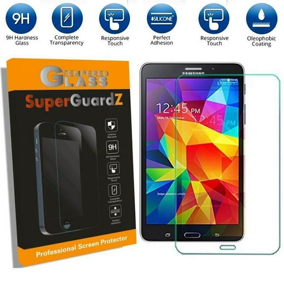 For Samsung Galaxy Tab 3 7" - SuperGuardZ Tempered Glass Screen Protector [Anti-Scratch, Anti-Bubble]   2 Stylus Pen
