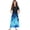 Blue Fire, variant on Summer Cartoon Fire Print Girls Dress Elegant Short Sleeve Crew Neck A-Line Flowy Maxi Dress for Kids with Pockets, Size 5-6 Years