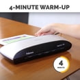thumbnail image 4 of Fellowes® Spectra™ 95 Laminator With Combo Kit, 9 1/2" Entry Width, 3"H x 14 1/2"W x 7"D, Silver/Black, 4 of 9