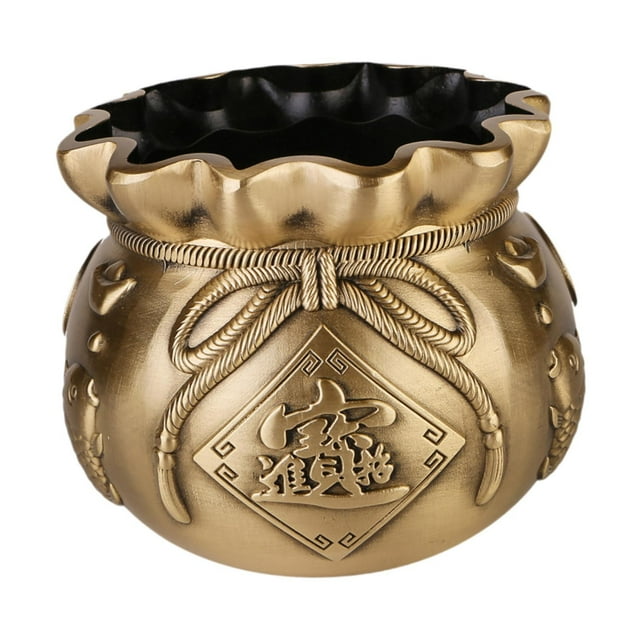 Adorno de cornucopia de latón Feng Shui, coleccionable, regalo decorativo para oficina L