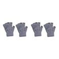thumbnail image 1 of Jumpingount 1 par de guantes sin dedos, accesorios de ropa para hombres y mujeres, cubiertas térmicas para manos, calentador de manos con Color sólido para gris claro 2piezas Jumpingount CBP338823, 1 of 5