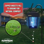 Flowtron Electric Bug Zapper Outdoor Insect Killer Lantern, 1/2 Acre Coverage, 15W UV Light, Black