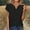 #6Black, variant on Womens Summer Basic Tops Short Sleeve V Neck Tshirts Spring Blouses Beach Vacation Clothes