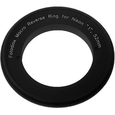 52mm Filter Thread Macro Reverse Mount Adapter Ring for Nikon 1 Series Mirrorless Camera