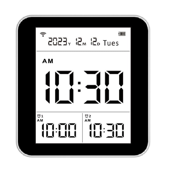 Monitor de calidad del aire 15 en 1 LCD Pantalla grande Digital para el hogar (Blanco)