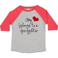 thumbnail image 3 of Inktastic My Heart belongs firefighter Girls Toddler T-Shirt, 3 of 5