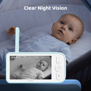 Baby Monitor with Camera and Audio, Netvue Baby Monitor with 1080P HD 5 Display, Two-Way Audio, Baby Camera