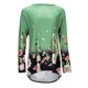 thumbnail image 2 of Camisetas de mujer Estampado floral Manga larga Otoño Loose Fit Pullover Blusa Túnica para el trabajo, 2 of 5