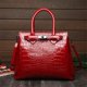 thumbnail image 2 of Bolsos de mano de piel de cocodrilo para mujer, bolsos de lujo para mujer, bolsos de mano grandes de diseñador, bolsos cruzados de piel de marca para mujer, 2 of 5