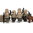 thumbnail image 4 of Set de 6 Figuras Militares Tácticas con Accesorios Detallados, Perfecto para Coleccionistas y Aficionados a los Bloques de Construcción, 4 of 5