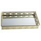 thumbnail image 1 of Bandeja para platos de joyería con soporte para placa de decoración galvanizada, almacenamiento con espejo para pulsera Oro, 1 of 9