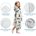 thumbnail image 7 of Cute Animal Dogs Hooded Bath Towel，60"x35" for Ages 3 To 12 Kids, Quick Dry Lightweight Soft Microfiber Hood Beach Towel Cover Up for Kids, 7 of 7