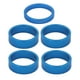 thumbnail image 2 of Paquete de 5 arandelas de aleación de aluminio para potencia de bicicleta de carretera, 1-1/8" (28,6 mm de diámetro exterior), para la parte delantera de la potencia. Azul, 2 of 8