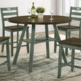 thumbnail image 6 of Furniture of America Elda Wood Drop-Leaf Counter Height Table in Antique Green, 6 of 8