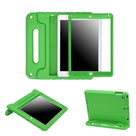 - HDE iPad 9.7 Shock Proof Case for Kids - 2018 6th Generation iPad Bumper Cover with Built In Screen Protector and Apple Pencil Holder for All New Apple 9.7 Inch Education Tablet - Green