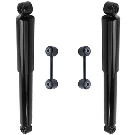 Detroit Axle - FWD Rear Shocks Kit for Dodge Grand Caravan Chrysler Plymouth Town & Country Grand Voyager Replacement 2 Rear Shock Absorbers Assembly 2 Sway Stabilizer End Links