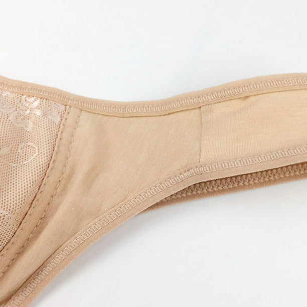 Skin-Friendly Cotton Front Button Bra Women's Wireless Underwear Breathable  