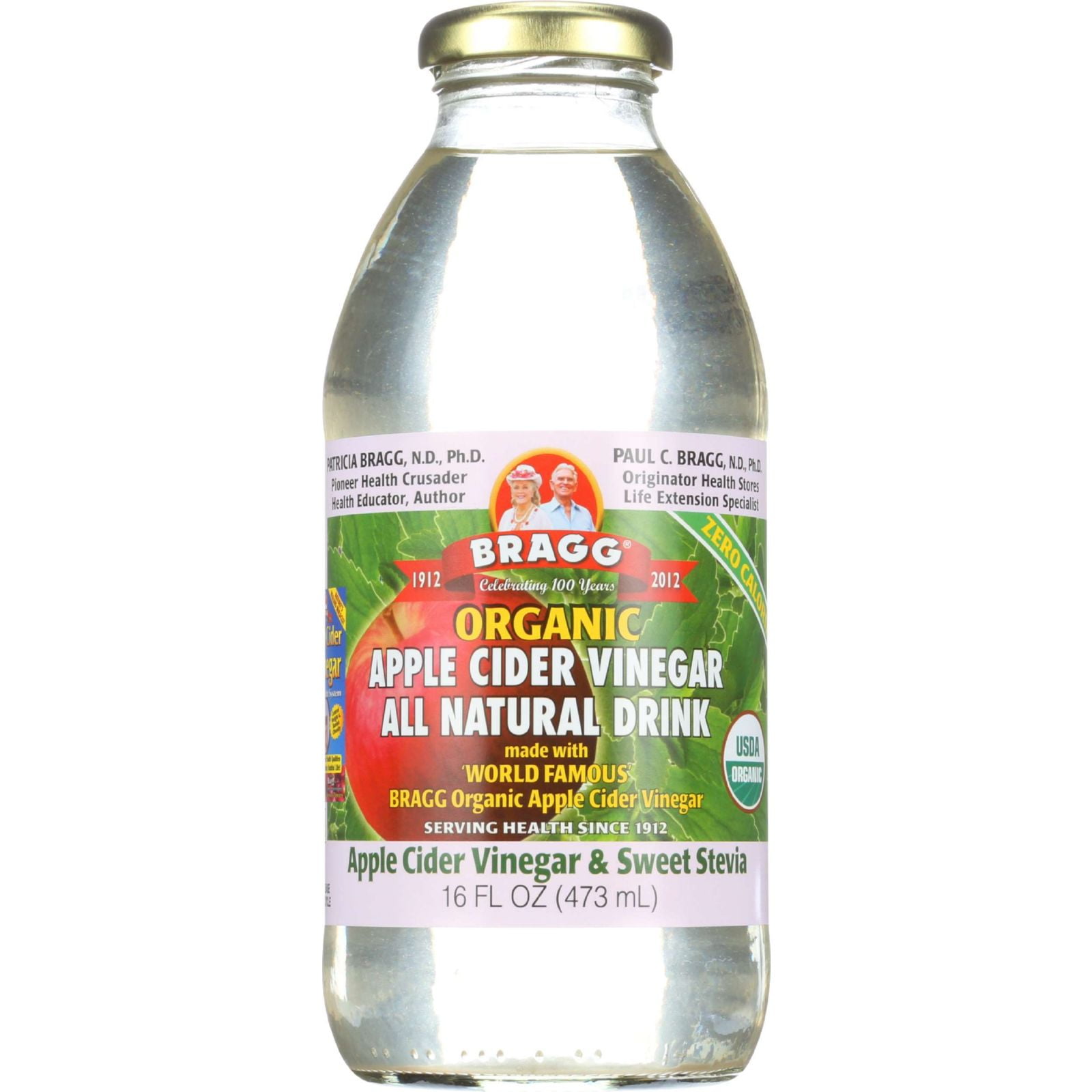 Bragg Apple Cider Vinegar Drink Organic Sweet Stevia 16 oz case of 12 by