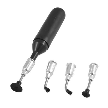 Unique Bargains IC SMD Easy Pick Picker Up Vacuum Sucking Pen + 4 Suction Headers