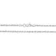 thumbnail image 5 of Floreo 10k White Gold 2.25mm Solid Rope Chain Diamond Cut Necklace, 5 of 5