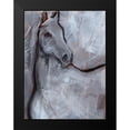 thumbnail image 2 of Parker, Jennifer Paxton 15x18 Black Modern Framed Museum Art Print Titled - White Horse Contour I, 2 of 5