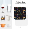 thumbnail image 6 of Lsque Cartoon Pride Lgbt Pattern 4" Drink Coasters Set of 4, PVC Leather Absorbent Coasters, Table Coaster Set Decorative Coffee Cup Coasters Housewarming Gift -Square, 6 of 6