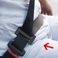 thumbnail image 4 of Ajustador de cinturón de seguridad de metal, posicionador de correa para el cuello y el hombro (negro), clip de bloqueo universal para una conducción cómoda Sincero Electrónica, 4 of 5