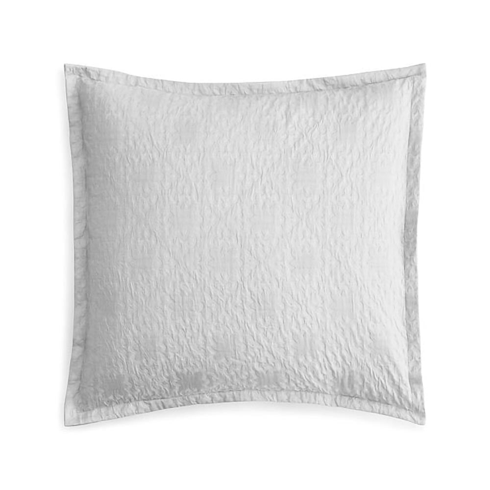 Light Grey Sky Tile Matelasse EURO Pillow Sham 2 Pack 