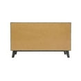 thumbnail image 4 of Modrest Soria 6-Drawer Modern Wood & Stainless Steel Dresser in Wash Gray, 4 of 6