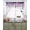 Purple, variant on Black Spring Botanical Swag Valances for Windows, Small Curtains Drapes, Weeping Eucalyptus Butterfly Kitchen Window Curtains Over Sink Window Treatment Valance for Bedroom/Bathroom 56"x36"