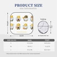 thumbnail image 2 of Kdxio Gnomes Honey Bee Print 2-Piece Sun Shade Front Windshield - Foldable Car Front Window Sunshades for Most Sedans SUV Truck, 2 of 6